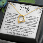 To My Beautiful Wife – Elegant Necklace Gift Set | Romantic Jewellery for Wife