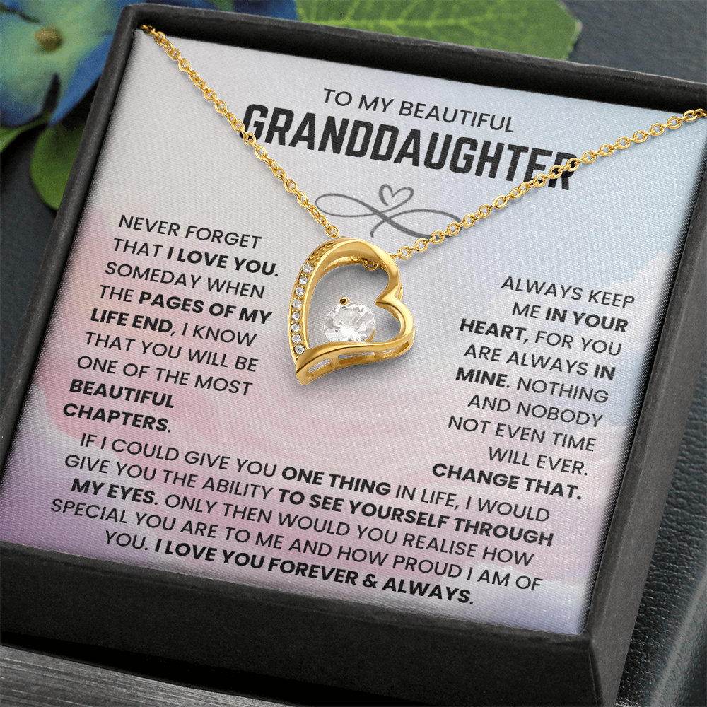 To My Beautiful Granddaughter - You Will Be One of The Most Beautiful Chapters - Necklace