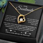 I Love You Always & Forever | Gift for Wife, Soulmate, Girlfriend - Necklace