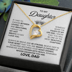 To My Daughter- You are my sunshine Necklace