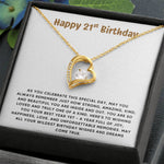 Happy 21st Birthday Gift for Her - Necklace