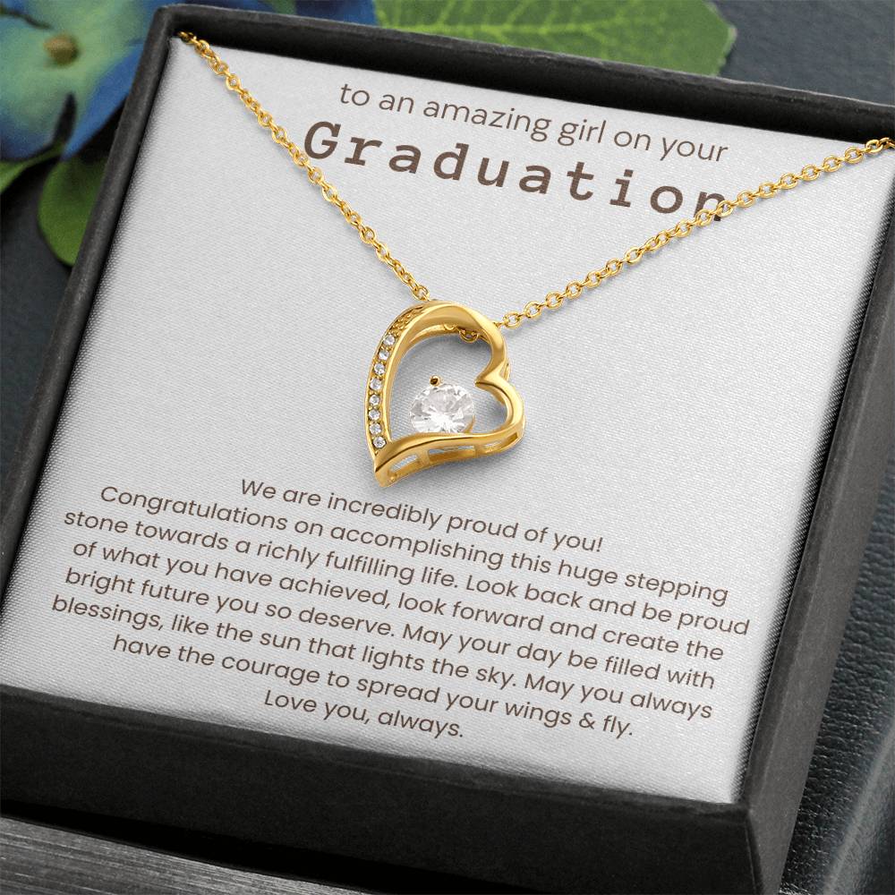 Graduation Gifts for Her - We Are Incredibly Proud of You - Necklace