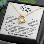 To My Wife - I'll Forever and Always Be Yours - Necklace