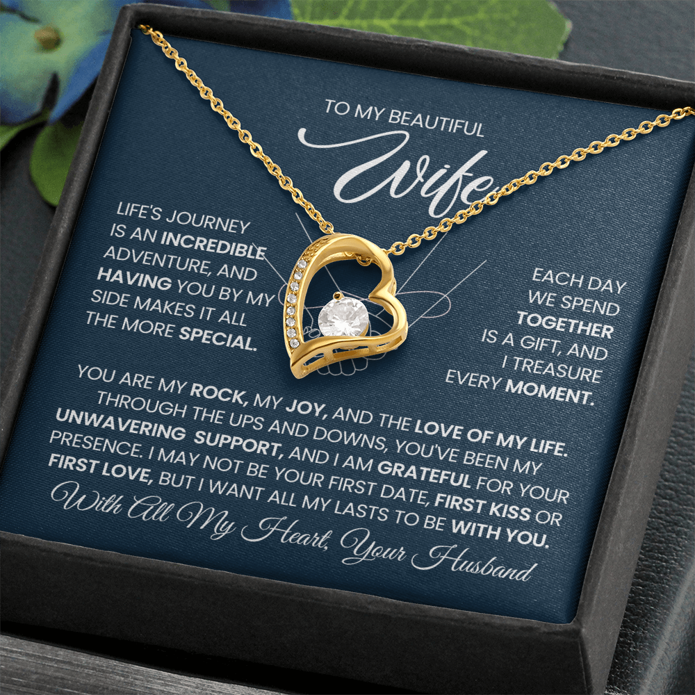 To My Wife - You Are My Rock, My Joy, And The Love of My Life - Necklace