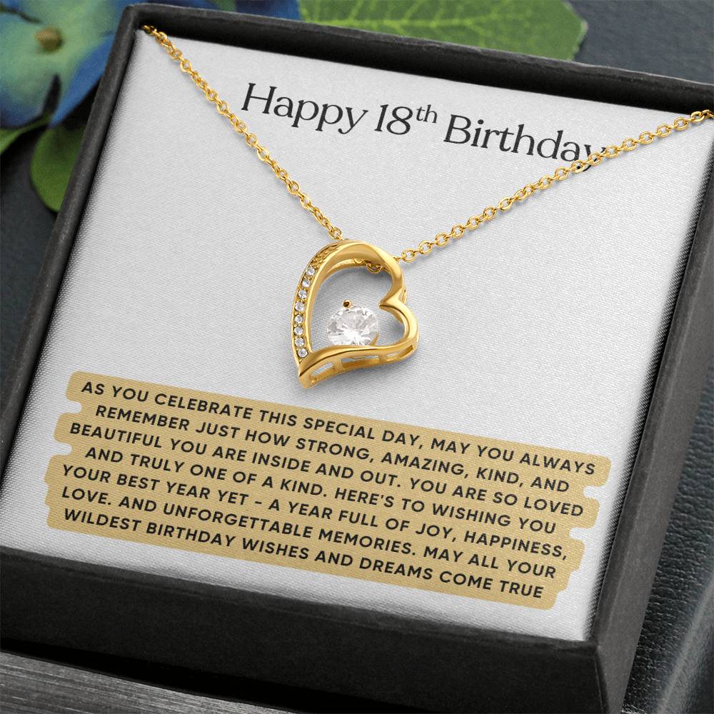 Happy 18th Birthday Gift for Her - Necklace