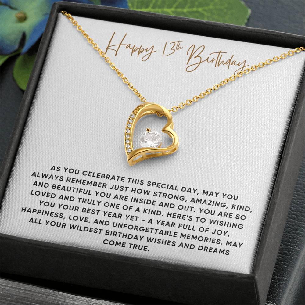 Happy 13th Birthday Gift for Her - Necklace