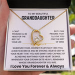 To My Granddaughter Necklace - Gift for Granddaughter