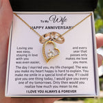 Romantic Anniversary Gift for Wife- Necklace