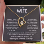 To My Wife Forever Love Necklace Gift Set - Lux321