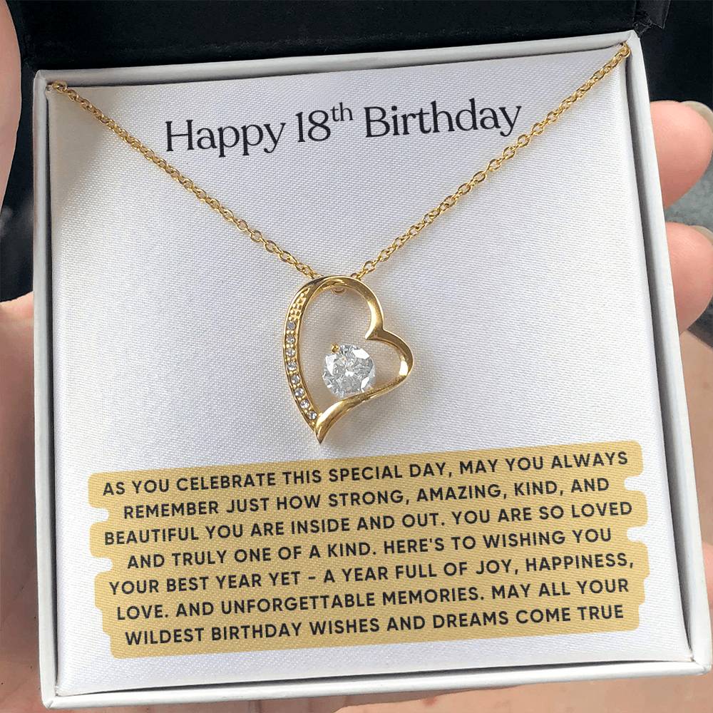 Happy 18th Birthday Gift for Her - Necklace