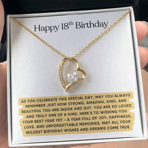 Happy 18th Birthday Gift for Her - Necklace