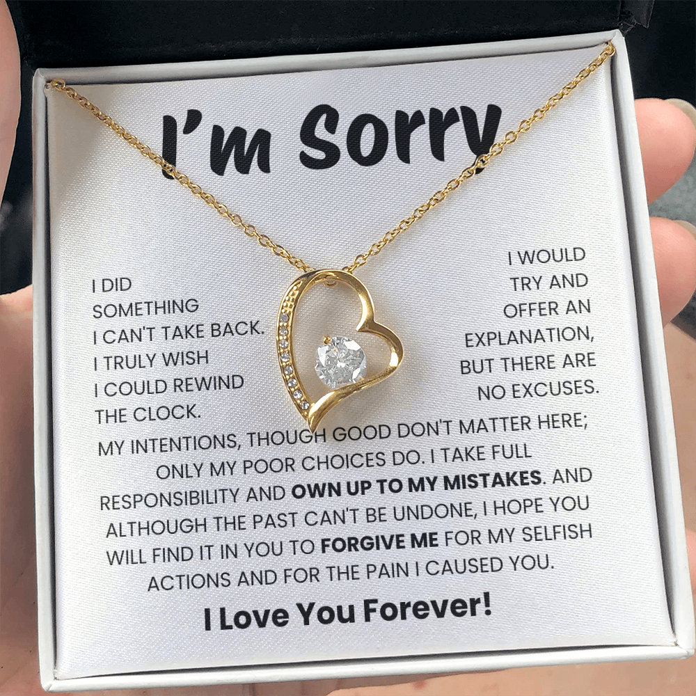 Apology Gift for Her - I Take Full Responsibility - Necklace
