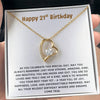 Happy 21st Birthday Gift for Her - Necklace