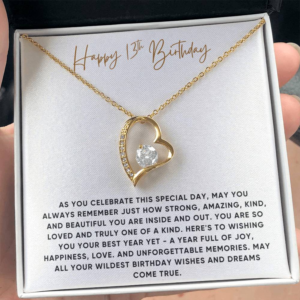 Happy 13th Birthday Gift for Her - Necklace