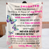 To My Daughter - Plush Fleece Blanket from Mum - You'll Always Be My Baby Girl