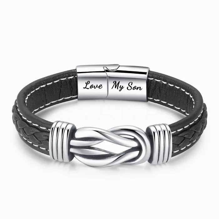 Bracelet For Son- Leather Bracelet For Son