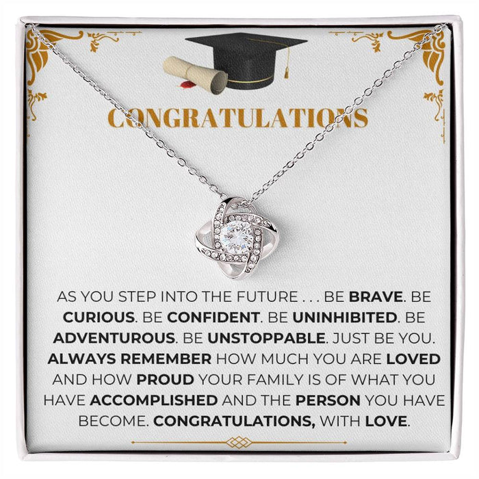 Congratulations- Graduation Necklace For Her - Meaningful Gift
