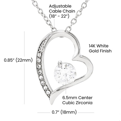 To Granddaughter-Forever Love Necklace-Gift That She Will Cherish Forever