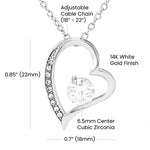 To Granddaughter-Forever Love Necklace-Gift That She Will Cherish Forever