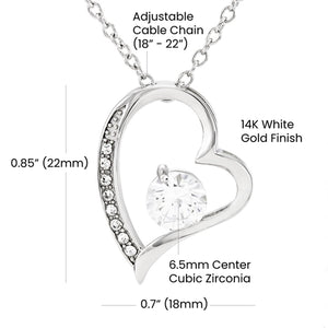 To Granddaughter-Forever Love Necklace-Gift That She Will Cherish Forever