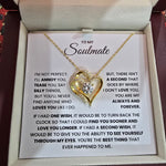 Soulmate- S925 Sterling Silver Necklace- Love You Forever And Always Engraved