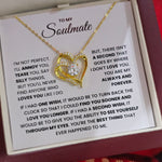 Soulmate- S925 Sterling Silver Necklace- Love You Forever And Always Engraved