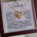 Soulmate- S925 Sterling Silver Necklace- Love You Forever And Always Engraved