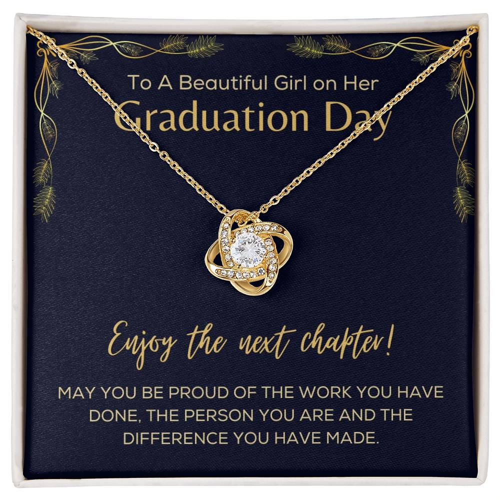 Graduation Day Necklace For Her- Loveknot Necklace - luxoz