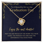 Graduation Day Necklace For Her- Loveknot Necklace - luxoz