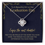 Graduation Day Necklace For Her- Loveknot Necklace - luxoz