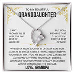 To Granddaughter-Forever Love Necklace-Gift That She Will Cherish Forever