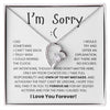 I'm Sorry Necklace For Her - Meaningful Sorry Gift - luxoz