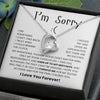 I'm Sorry Necklace For Her - Meaningful Sorry Gift - luxoz