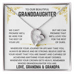 To Granddaughter-Forever Love Necklace-Gift That She Will Cherish Forever