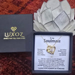 To My Soulmate- Double Heart Necklace- Represents The Bond With Her