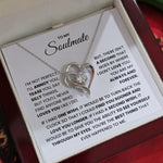 Soulmate- S925 Sterling Silver Necklace- Love You Forever And Always Engraved