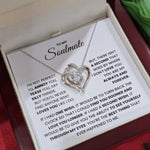Soulmate- S925 Sterling Silver Necklace- Love You Forever And Always Engraved