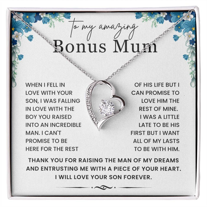 To My Amazing Bonus Mum - Gift for Boyfriend's Mum and Mother In Law