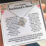 To My Amazing Boyfriend's Mum - Loveknot Necklace - I Was A Little Late - luxoz