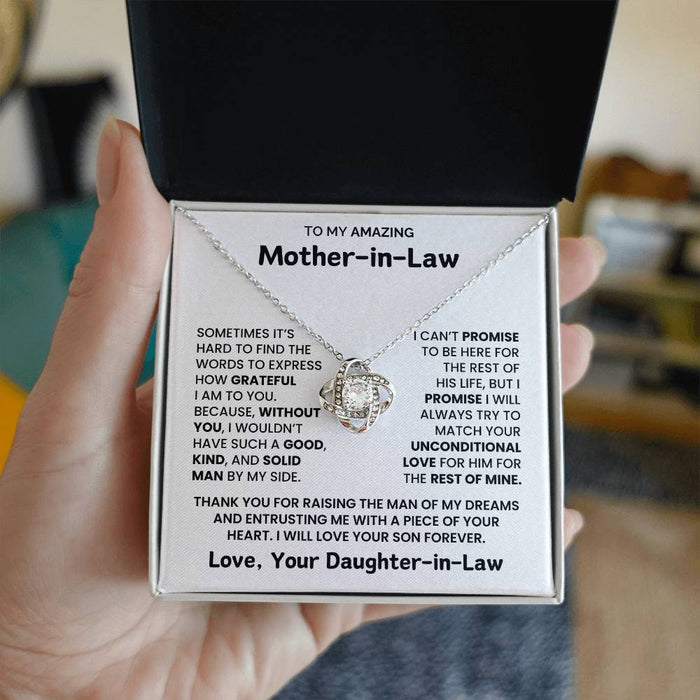 To My Amazing Mother In Law - I Am Forever Grateful To You - Necklace