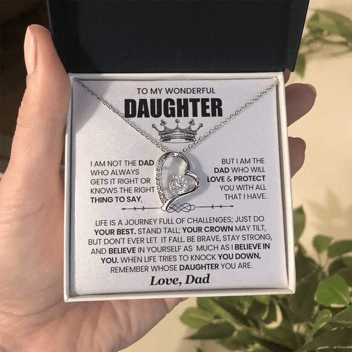 To My Beautiful Daughter - Forever Love Necklace - Believe in Yourself as Much as I Believe in You