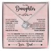 To My Beautiful Daughter - Forever Necklace - Never Forget That I Love You - luxoz