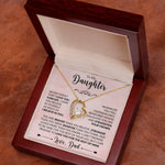 To My Beautiful Daughter - Forever Necklace - Never Forget That I Love You - luxoz