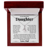 To My Beautiful Daughter - I Would Use My Last Breath To Say I Love You - Necklace - luxoz