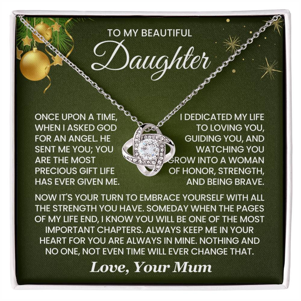 To My Beautiful Daughter - You Are The Most Precious Gift - Necklace - luxoz