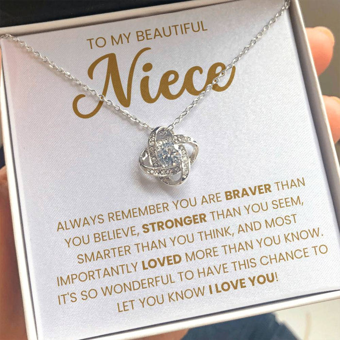 To My Beautiful Niece-Loveknot -Always Remember That
