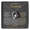 To My Beautiful Soulamte - Forever Love Necklace - I Love You - luxoz