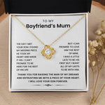 To My Boyfriend's Mum-Loveknot Necklace- I Can't Promise To Be Here - luxoz