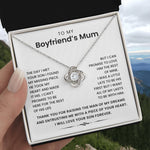 To My Boyfriend's Mum-Loveknot Necklace- I Can't Promise To Be Here - luxoz