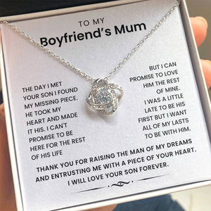 To My Boyfriend's Mum-Loveknot Necklace- I Can't Promise To Be Here - luxoz